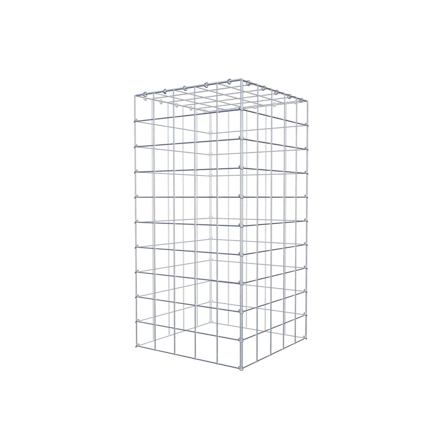 Type 3 oplegkorf 100 cm x 50 cm x 50 cm (L x H x D), maaswijdte 10 cm x 10 cm, C-ring