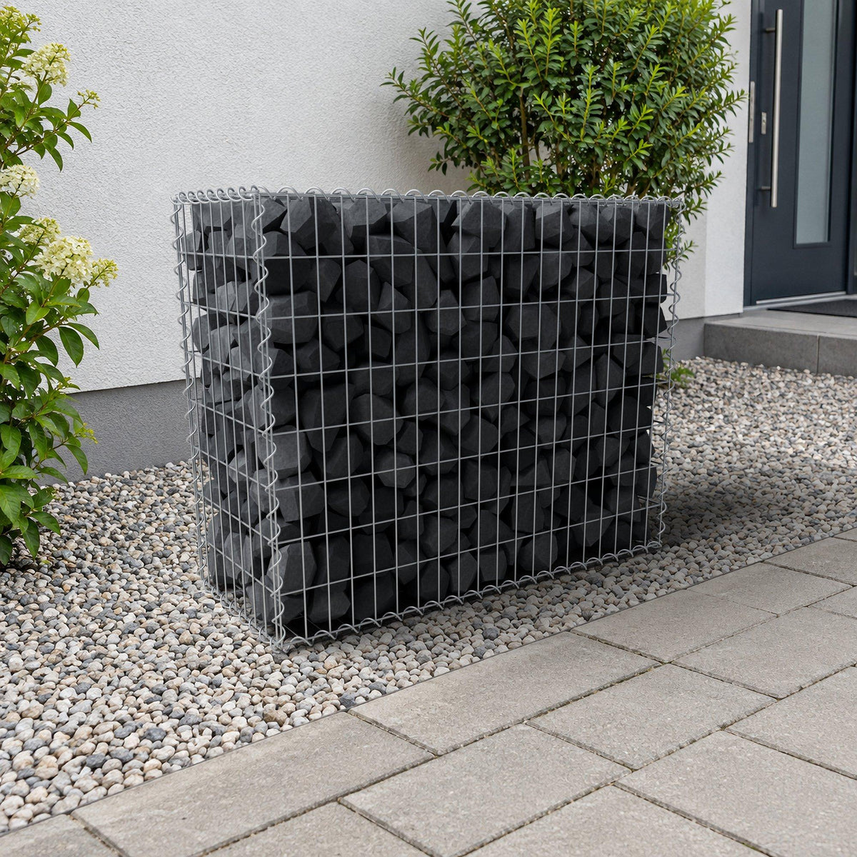 Gabion 100 cm x 80 cm x 40 cm (L x H x D), maskestørrelse 5 cm x 10 cm, spiral