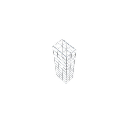 Monteret gabion type 4 100 cm x 30 cm x 20 cm (L x H x D), maskestørrelse 10 cm x 10 cm, C-ring