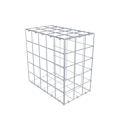 Bevestigbare schanskorf type 2 50 cm x 50 cm x 30 cm (L x H x D), maaswijdte 10 cm x 10 cm, C-ring