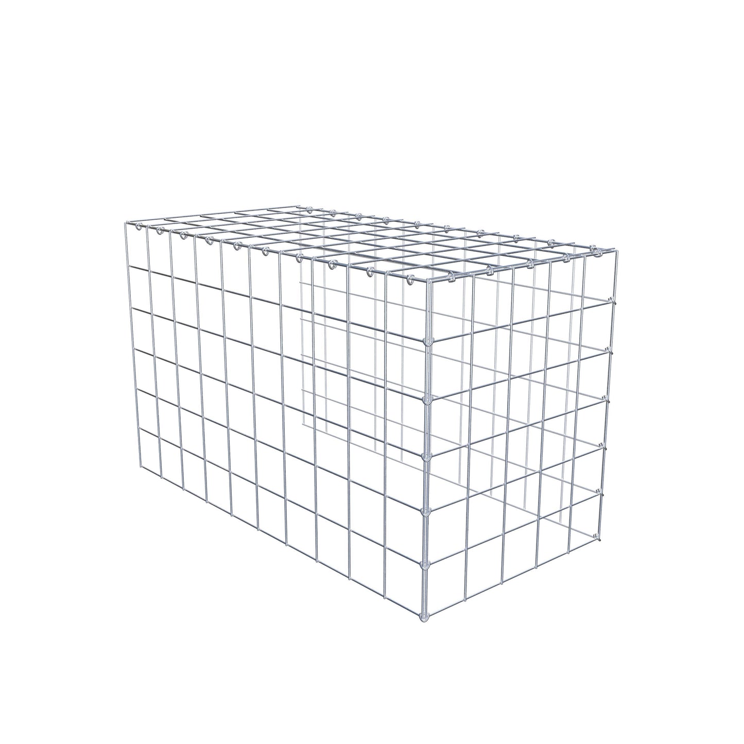 Add-on schanskorf type 4 100 cm x 60 cm x 50 cm (L x H x D), maaswijdte 10 cm x 10 cm, C-ring