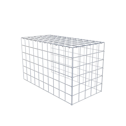 Add-on schanskorf type 4 100 cm x 60 cm x 50 cm (L x H x D), maaswijdte 10 cm x 10 cm, C-ring