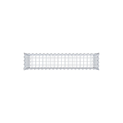 Juego de 2 gaviones de 100 cm x 50 cm x 20 cm (largo x alto x fondo), malla de 5 x 5 cm, en espiral