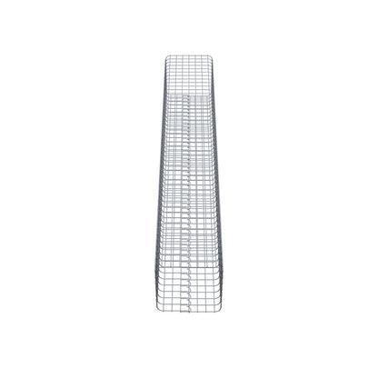 Gabionsøjle firkantet 37 cm x 37 cm, 230 cm høj, MW 5 cm x 5 cm