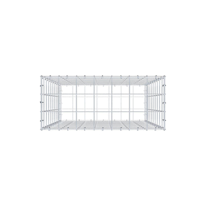 Gabbione 100 cm x 70 cm x 30 cm (L x H x P), maglia 10 cm x 10 cm, anello a C