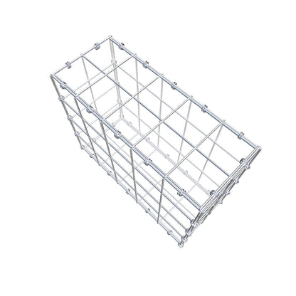 Schanskorf 50 cm x 40 cm x 20 cm (L x H x D), maaswijdte 10 x 10 cm, spiraalring