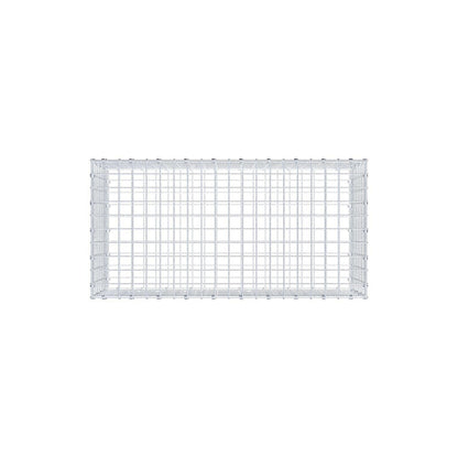 Schanskorf 100 cm x 40 cm x 50 cm (L x H x D), maaswijdte 5 x 5 cm, spiraalring