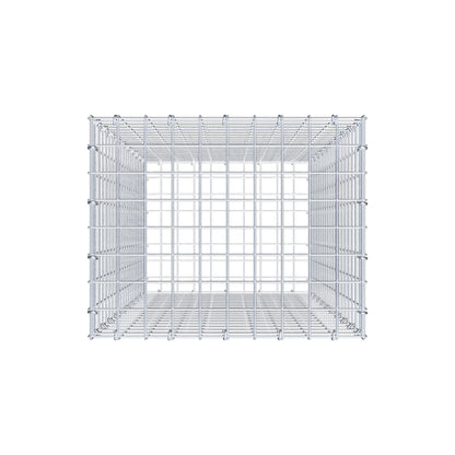Gabion 100 cm x 50 cm x 40 cm (L x H x D), maskestørrelse 5 cm x 5 cm, C-ring