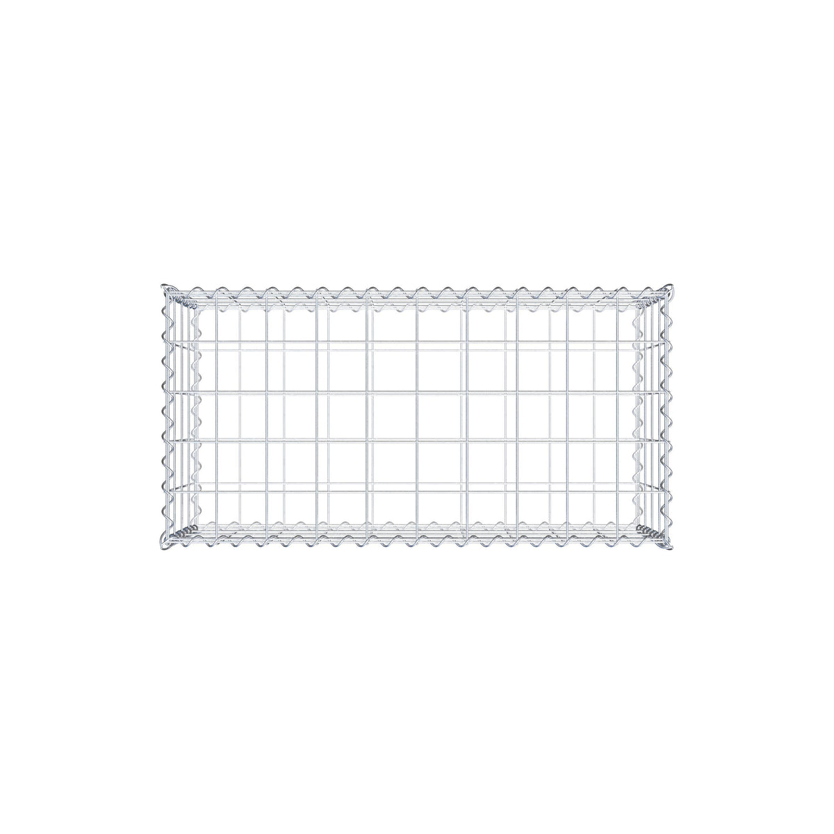 Gabion 100 cm x 40 cm x 50 cm (L x H x D), maskestørrelse 10 cm x 10 cm, spiral