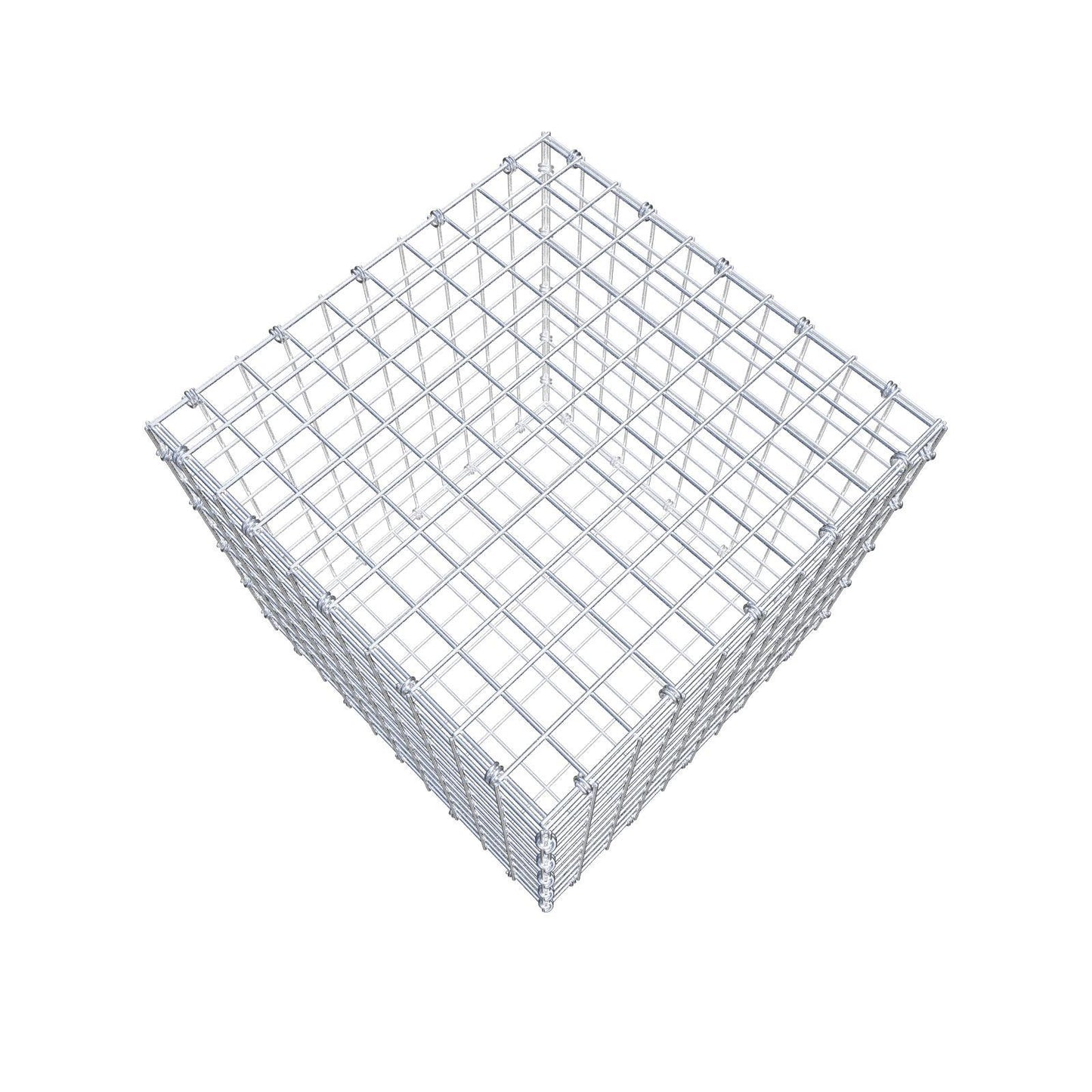 Gabion 50 cm x 50 cm x 50 cm (L x H x D), mesh size 5 x 5 cm, spiral ring