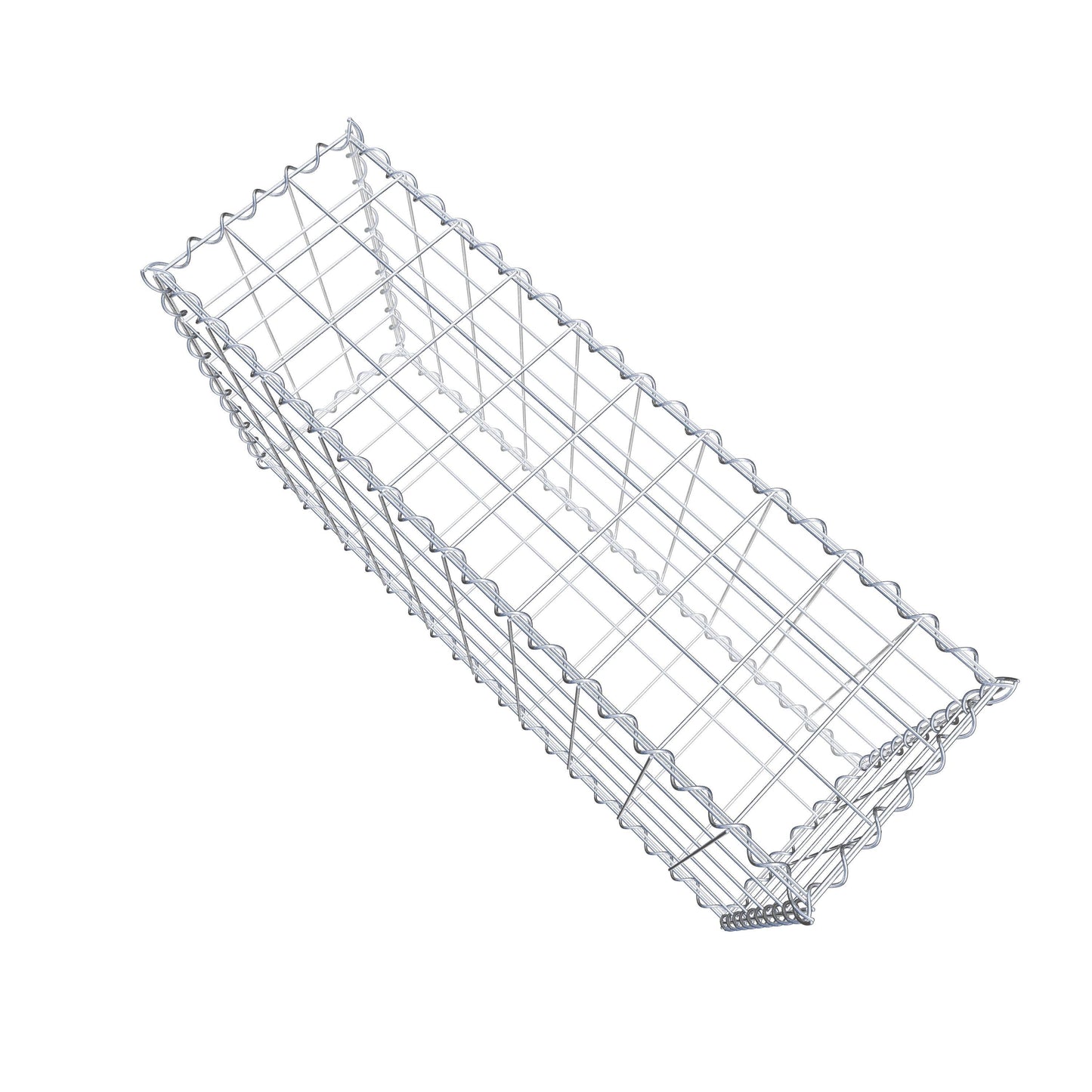 Schanskorf 100 cm x 50 cm x 30 cm (L x H x D), maaswijdte 10 cm x 10 cm, spiraal