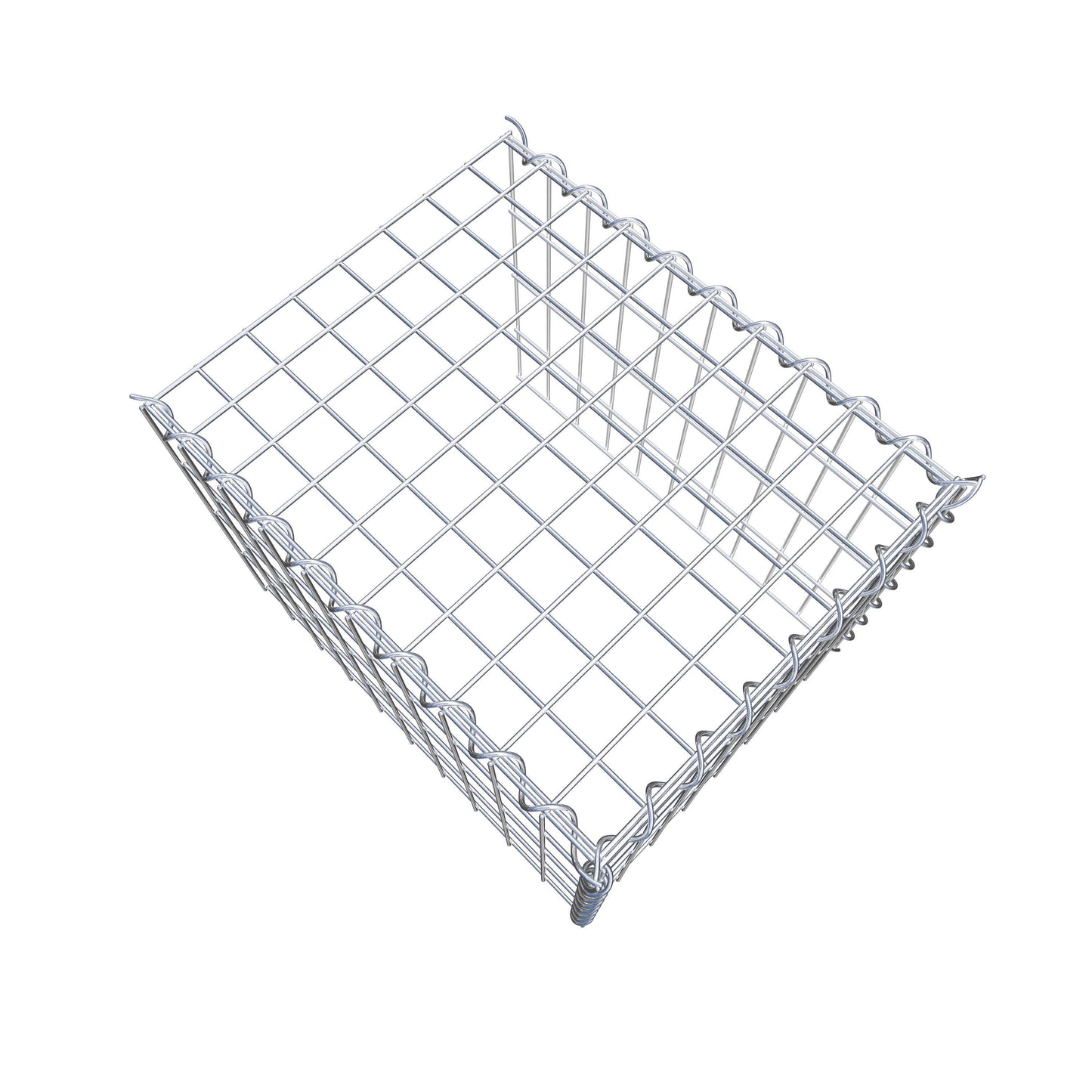 Gabião tipo 4 50 cm x 40 cm x 40 cm (C x A x P), malhagem 5 cm x 10 cm, espiral