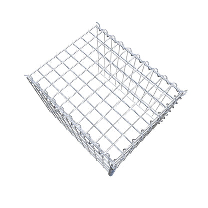 Gabião tipo 4 50 cm x 40 cm x 40 cm (C x A x P), malhagem 5 cm x 10 cm, espiral