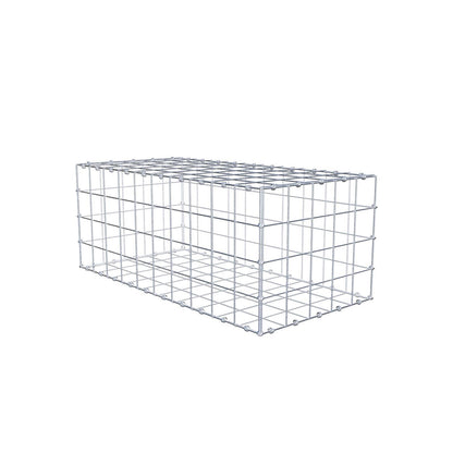 Gabion 100 cm x 40 cm x 50 cm (L x H x D), maskstorlek 10 x 10 cm, spiralring