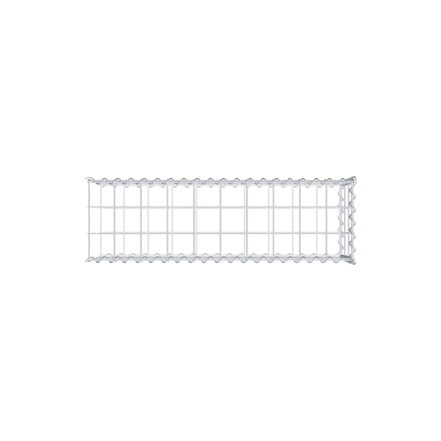 Gavión adicional tipo 2 100 cm x 30 cm x 30 cm (L x A x P), malla 10 cm x 10 cm, en espiral