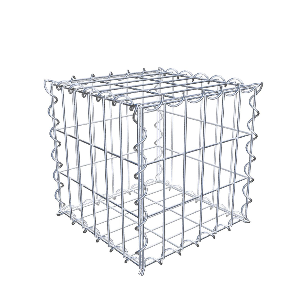 Gabion 30 cm x 30 cm x 30 cm (L x H x D), mesh size 5 cm x 10 cm, spiral