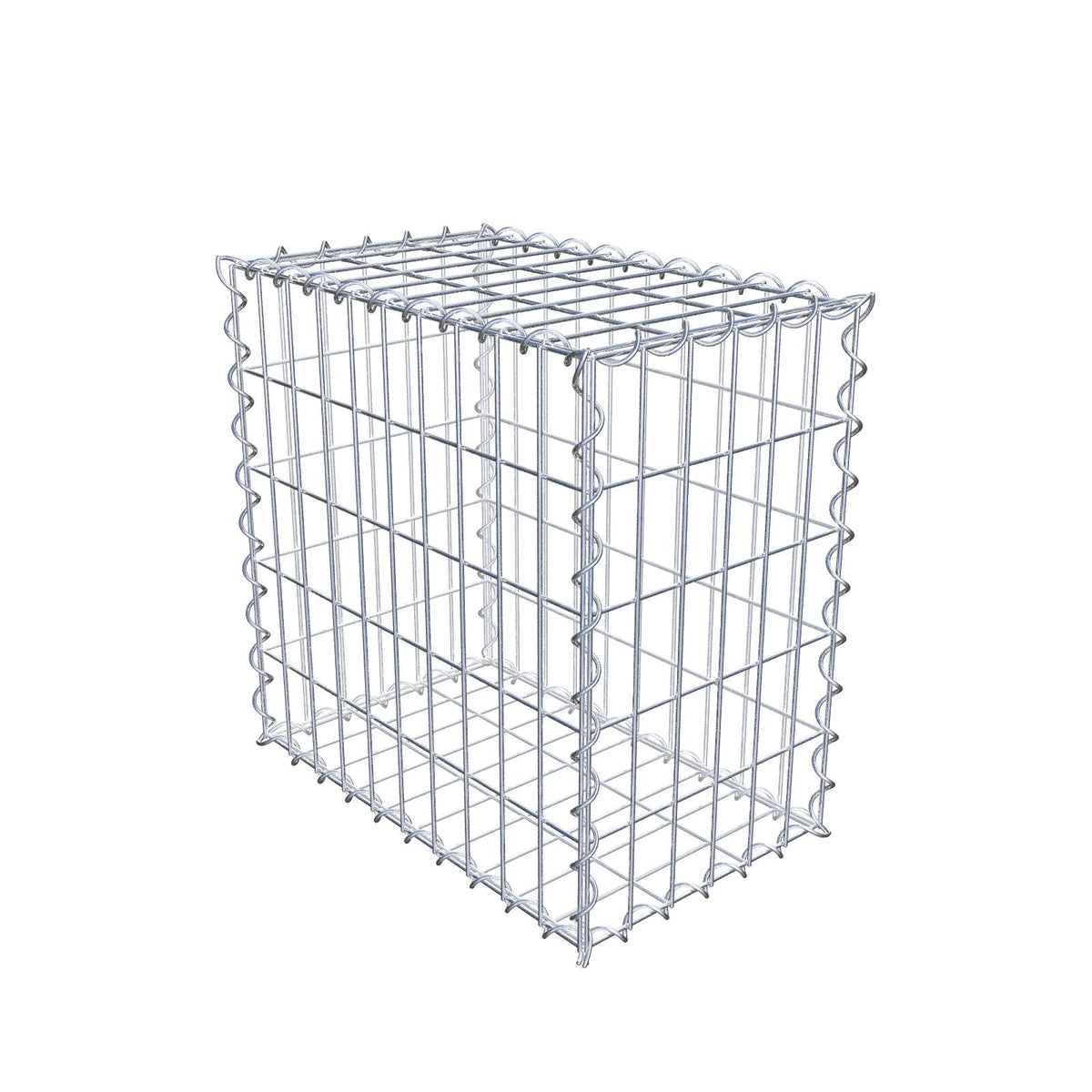 Schanskorf 50 cm x 50 cm x 30 cm (L x H x D), maaswijdte 5 cm x 10 cm, spiraal