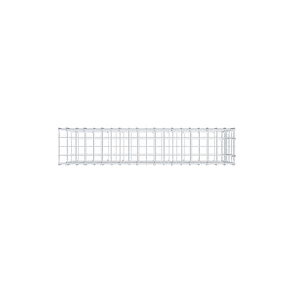 Monteret gabion type 2 100 cm x 50 cm x 20 cm, maskestørrelse 5 cm x 10 cm, C-ring