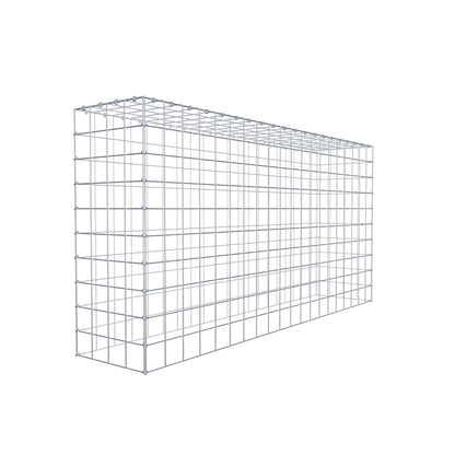 Monteret gabion type 3 200 cm x 100 cm x 40 cm (L x H x D), maskestørrelse 10 cm x 10 cm, C-ring