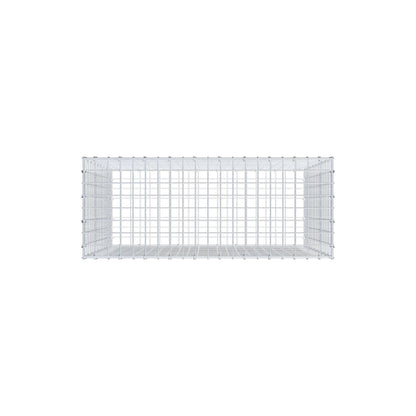 Gabbione 100 cm x 90 cm x 40 cm (L x H x P), maglia 5 cm x 5 cm, anello a C