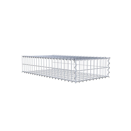 Gabião tipo 2 100 cm x 20 cm x 50 cm (C x A x P), malhagem 5 cm x 10 cm, espiral