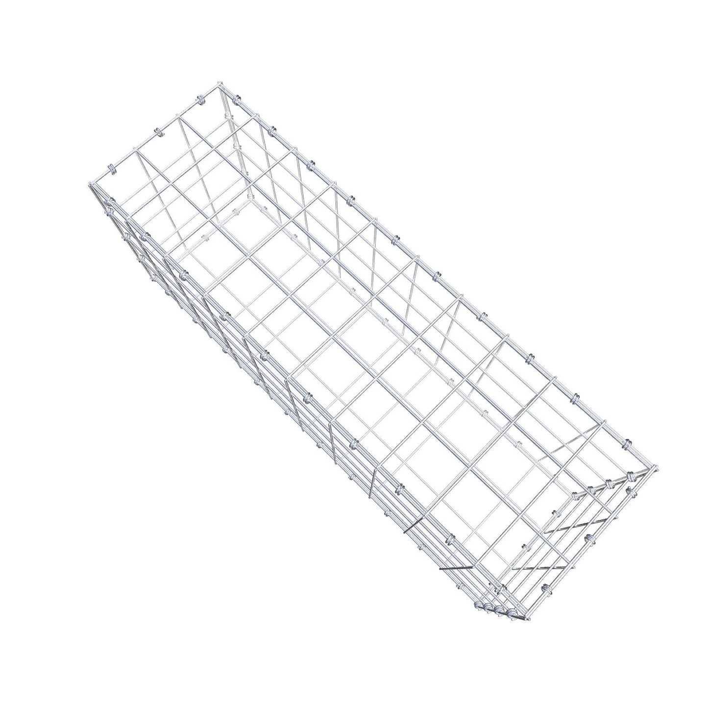 Gabion 100 cm x 40 cm x 30 cm (L x H x D), mesh size 10 x 10 cm, spiral ring