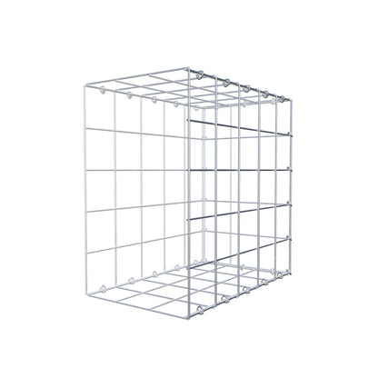 Bevestigbare schanskorf type 2 50 cm x 50 cm x 30 cm (L x H x D), maaswijdte 10 cm x 10 cm, C-ring