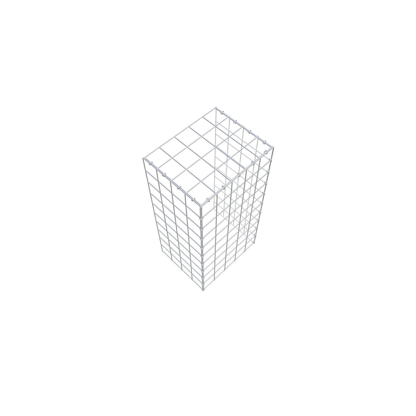 Opzetpaal type 4 100 cm x 40 cm x 50 cm (L x H x D), maaswijdte 10 cm x 10 cm, C-ring