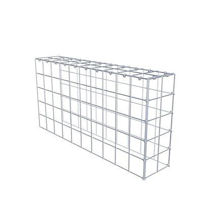 Type 4 oplegkorf 100 cm x 50 cm x 20 cm (L x H x D), maaswijdte 10 cm x 10 cm, C-ring
