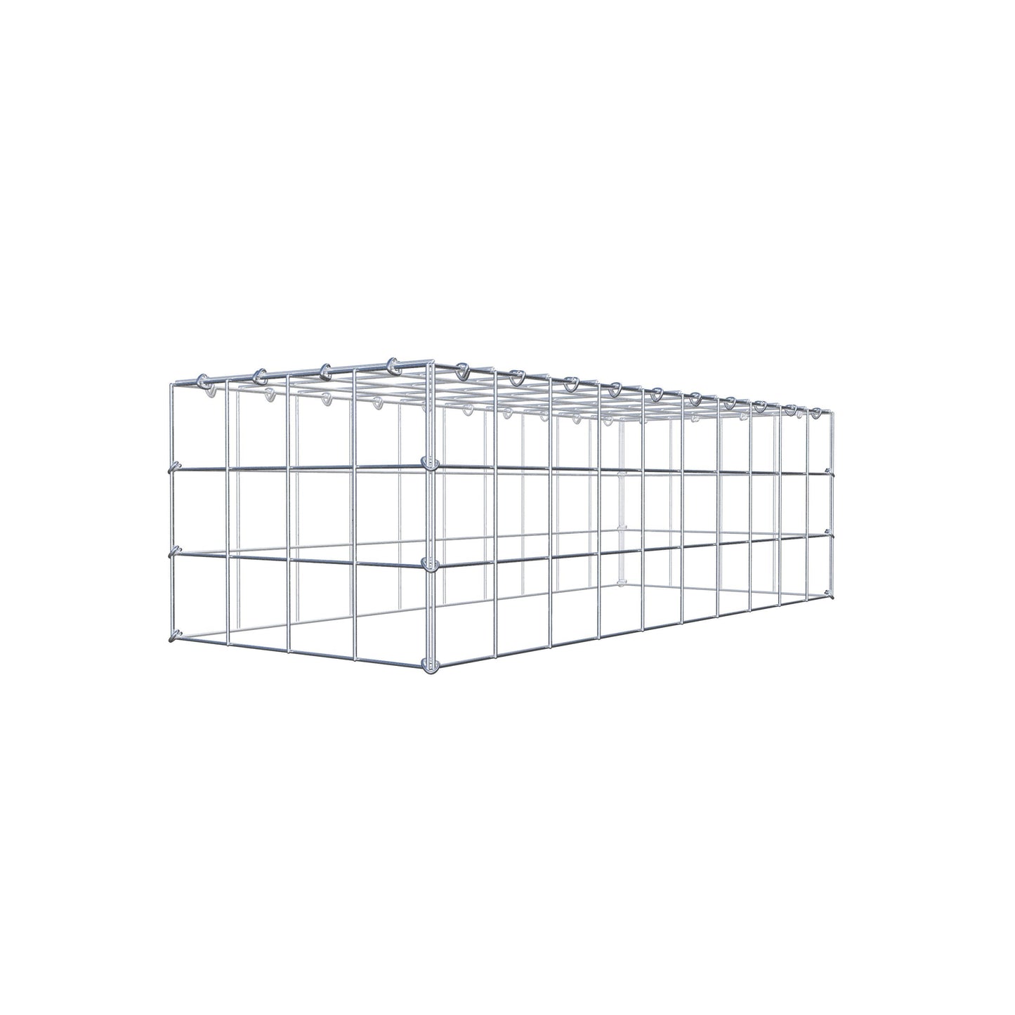 Gavión complementario de tipo 3 100 cm x 30 cm x 40 cm (L x A x P), malla 10 cm x 10 cm, anillo en C