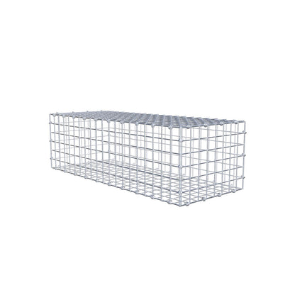Gabião 100 cm x 30 cm x 40 cm (C x A x P), malhagem 5 x 5 cm, anel espiral