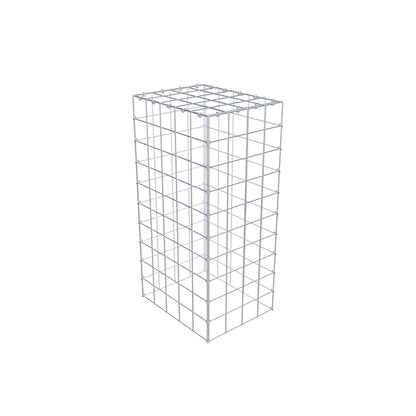 Type 3 oplegkorf 100 cm x 50 cm x 40 cm (L x H x D), maaswijdte 10 cm x 10 cm, C-ring