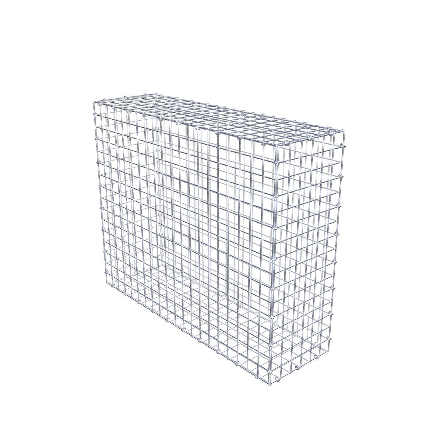 Gabião 100 cm x 80 cm x 30 cm (C x A x P), malhagem 5 x 5 cm, anel espiral