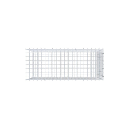Type 2 oplegkorf 100 cm x 60 cm x 40 cm (L x H x D), maaswijdte 5 cm x 5 cm, C-ring