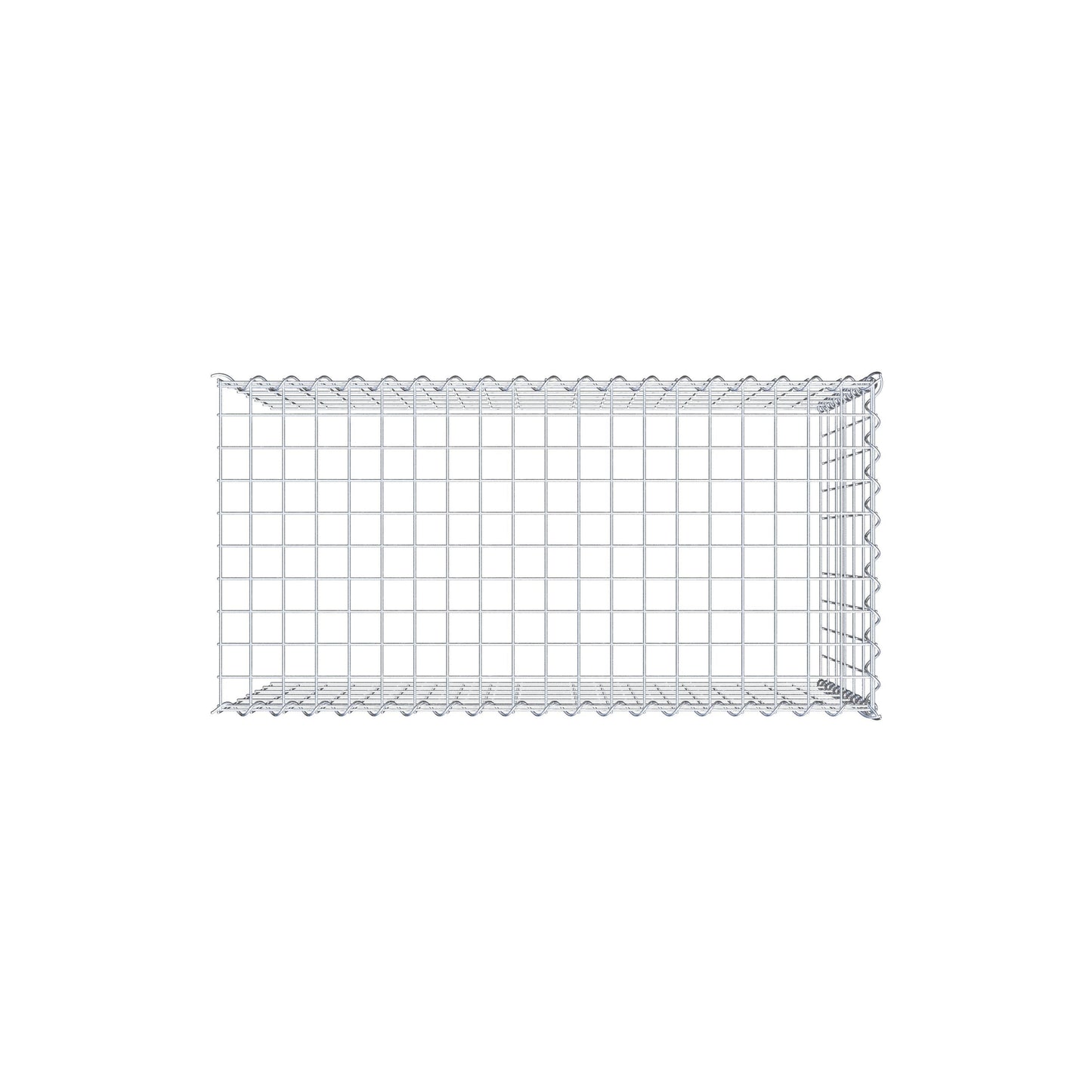 Gavión complementario tipo 4 100 cm x 60 cm x 50 cm (L x A x P), malla 5 cm x 10 cm, espiral
