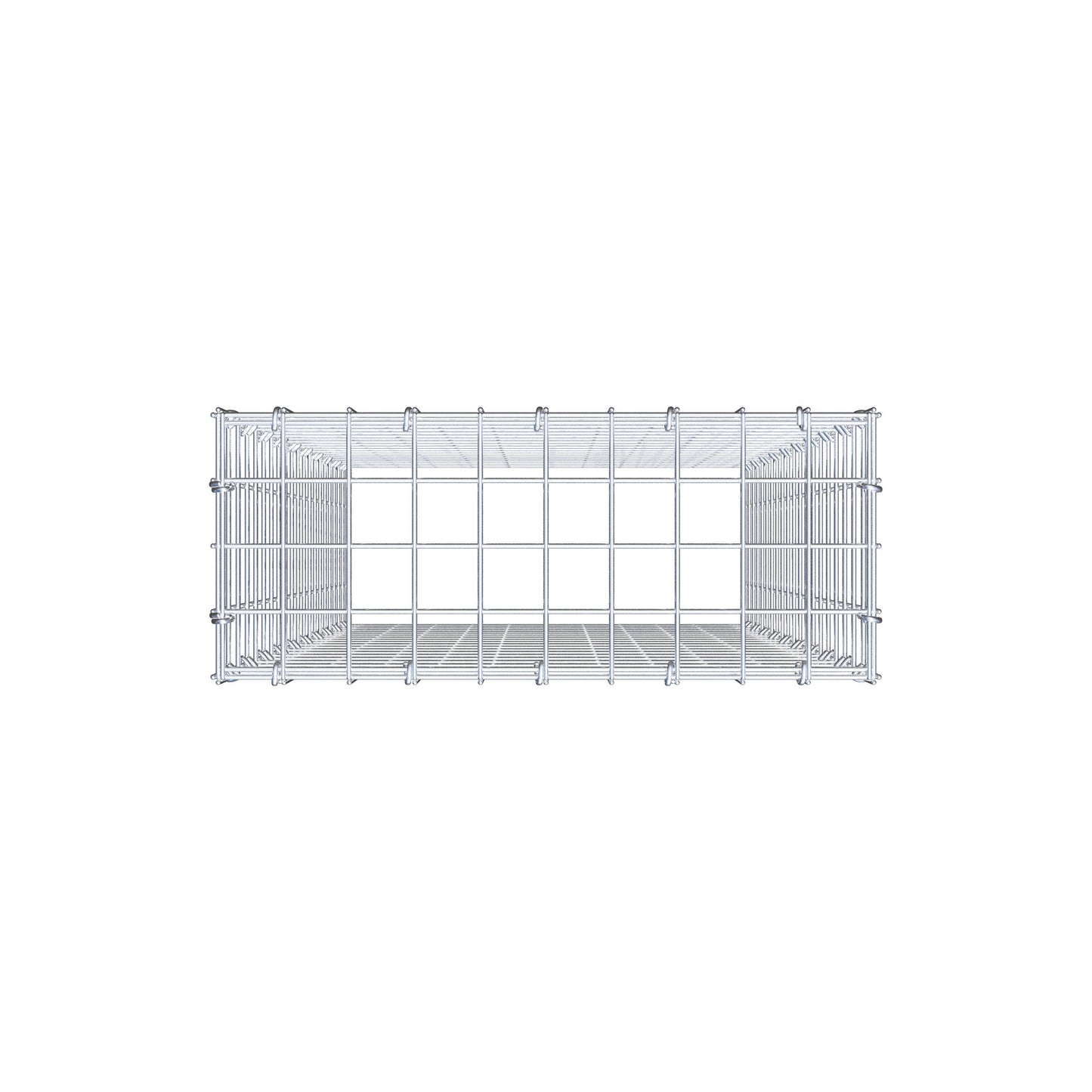 Gabião Tipo 3 100 cm x 50 cm x 20 cm (C x A x P), malhagem 5 cm x 5 cm, anel C