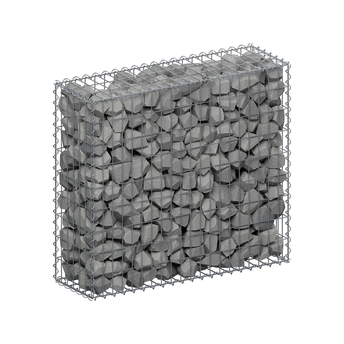 Gabion 100 cm x 90 cm x 30 cm (L x H x P), mailles 5 cm x 10 cm, spirale