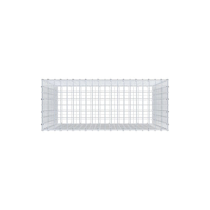 Gabion 100 cm x 100 cm x 40 cm (L x H x D), maskstorlek 5 cm x 5 cm, C-ring