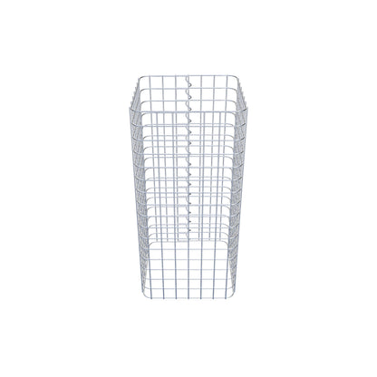 Colonne de gabion carrée 37 cm x 37 cm, hauteur 80 cm, MW 5 cm x 5 cm