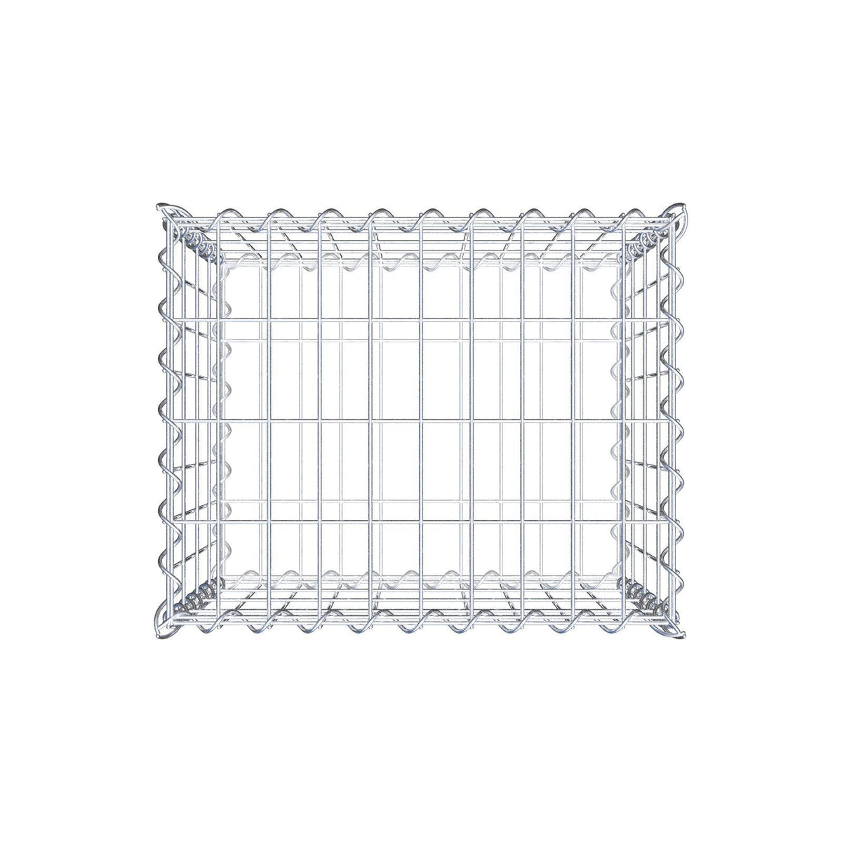 Gabbione 50 cm x 40 cm x 40 cm (L x H x P), maglia 5 cm x 10 cm, spirale