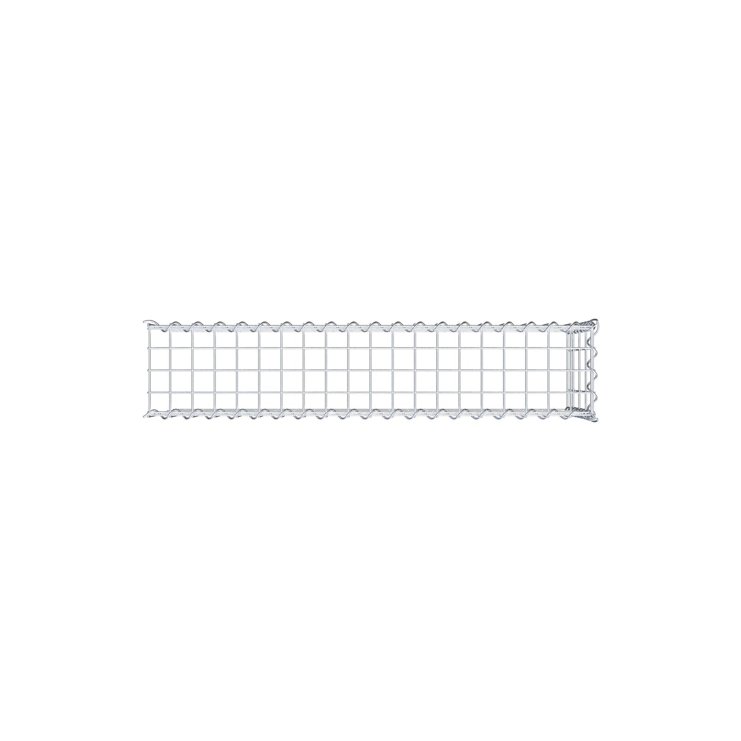 Add-on schanskorf type 4 100 cm x 40 cm x 20 cm (L x H x D), maaswijdte 5 cm x 10 cm, spiraalvormig