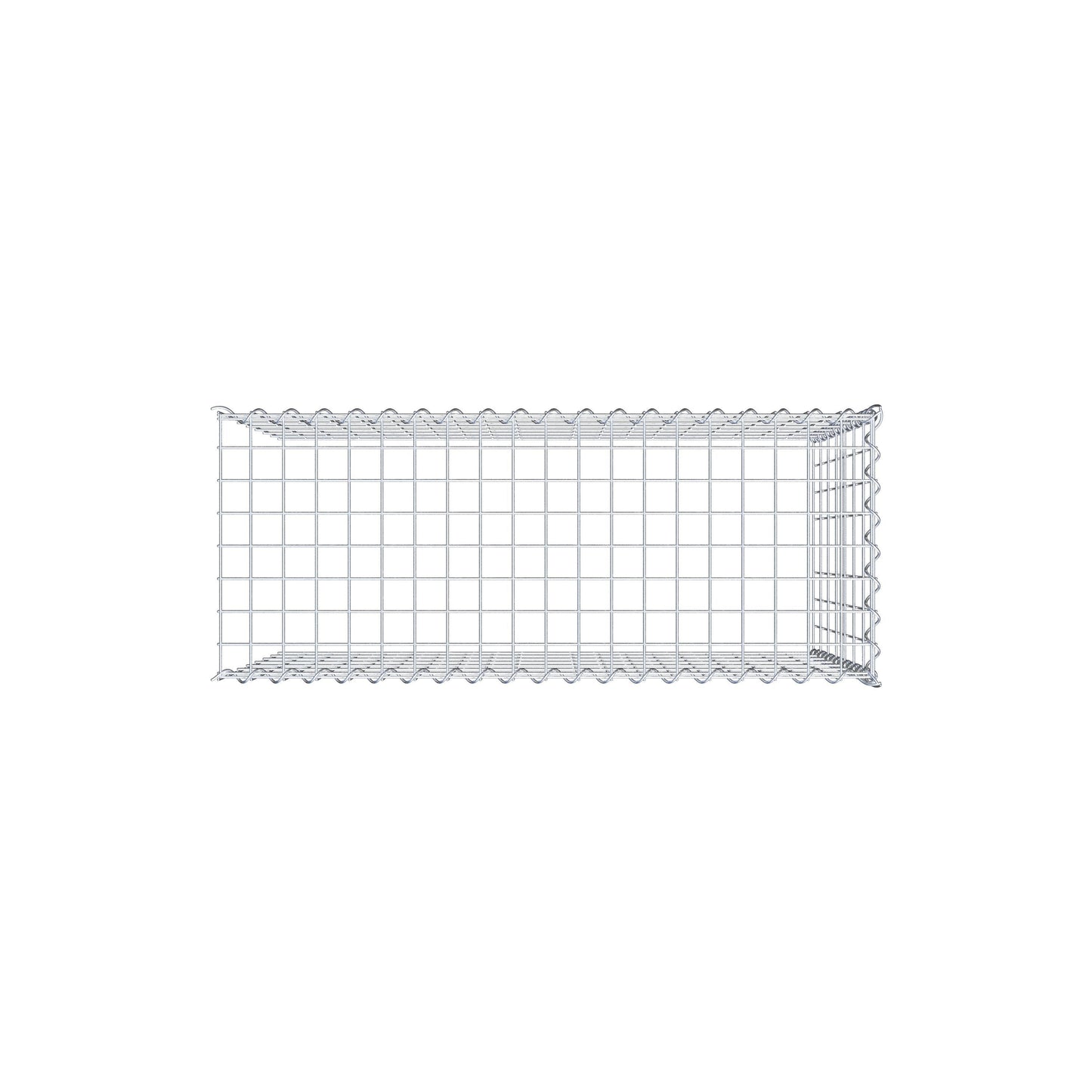 Add-on schanskorf type 4 100 cm x 70 cm x 40 cm (L x H x D), maaswijdte 5 cm x 10 cm, spiraalvormig