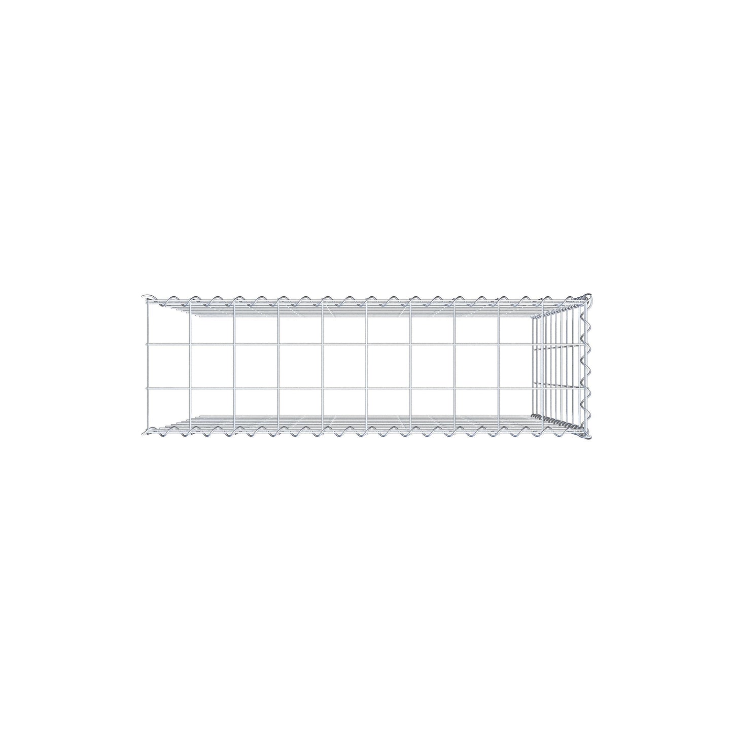 Add-on schanskorf type 4 100 cm x 100 cm x 30 cm (L x H x D), maaswijdte 10 cm x 10 cm, spiraal