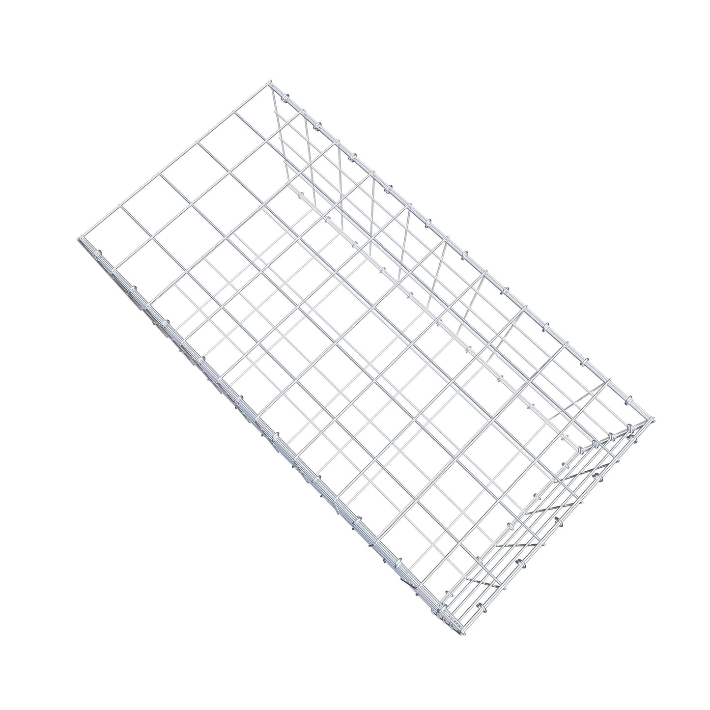 Gavión complementario de tipo 2 100 cm x 40 cm x 50 cm (L x A x P), malla 10 cm x 10 cm, anillo en C