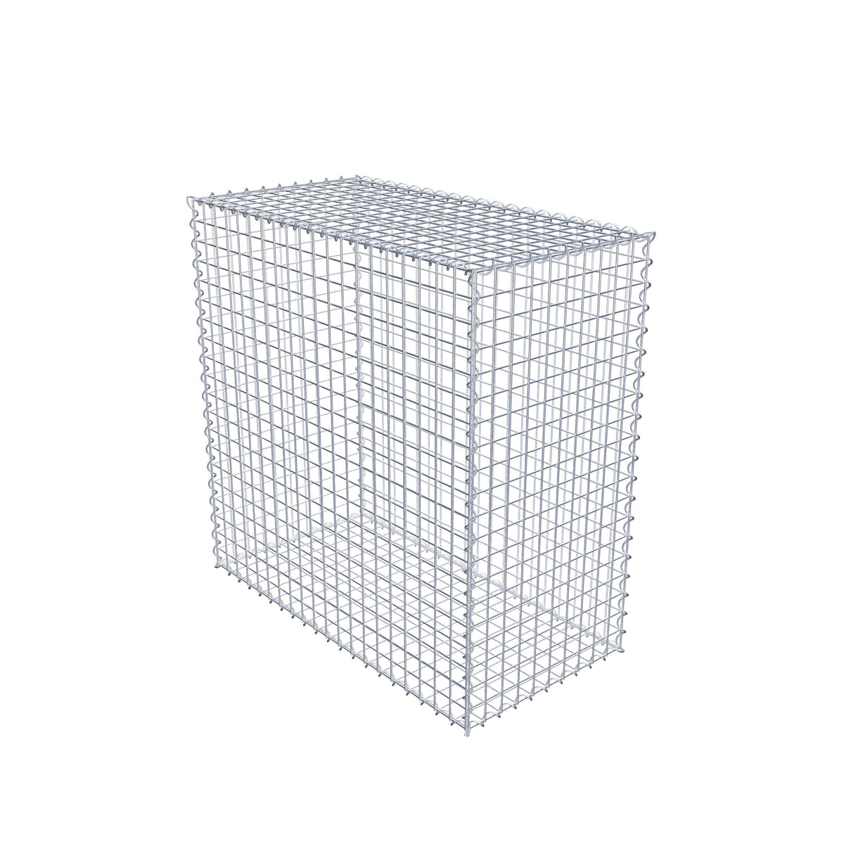 Gabion 100 cm x 100 cm x 50 cm (L x H x P), mailles 5 cm x 5 cm, spirale