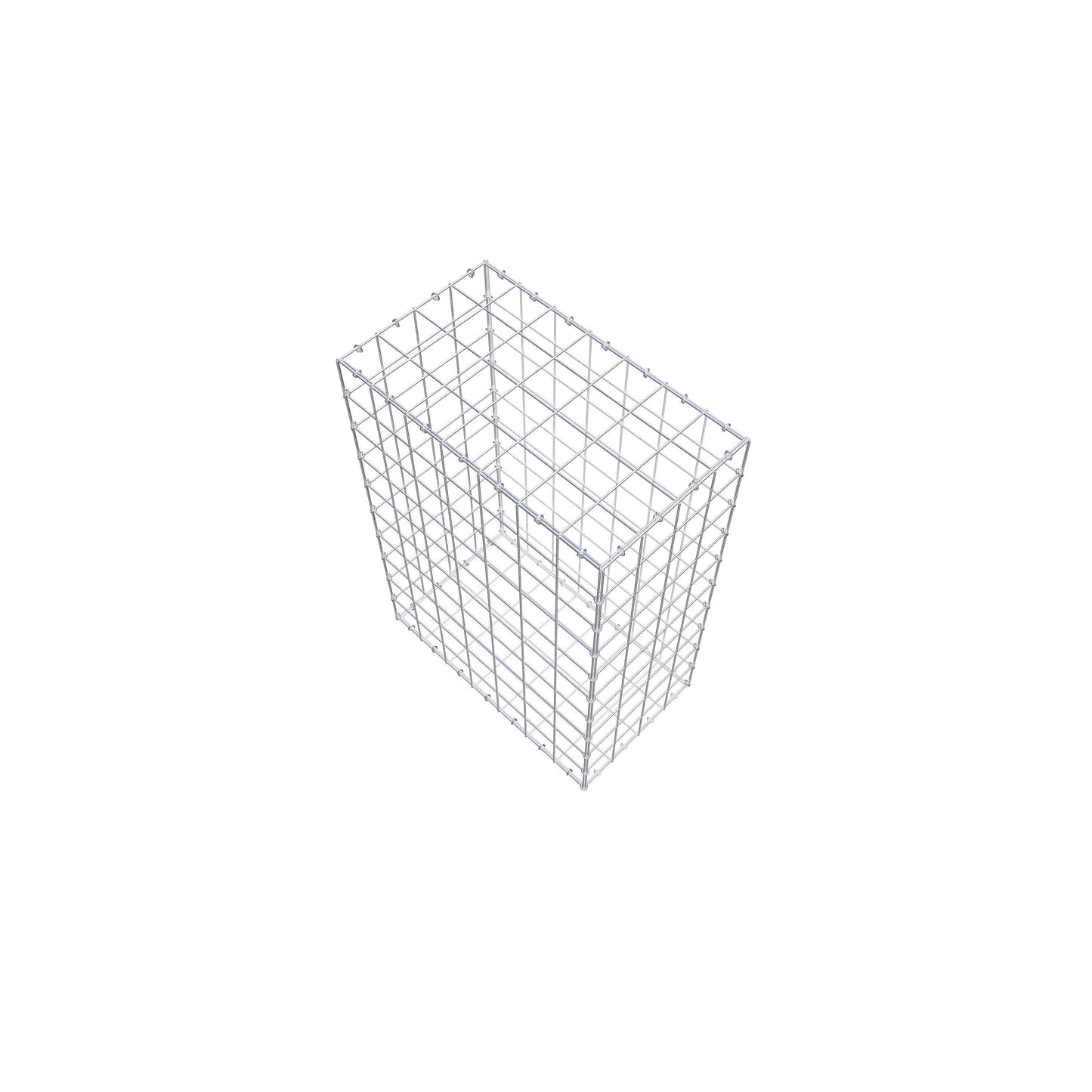 Gabião 100 cm x 70 cm x 40 cm (C x A x P), malhagem 10 cm x 10 cm, anel C