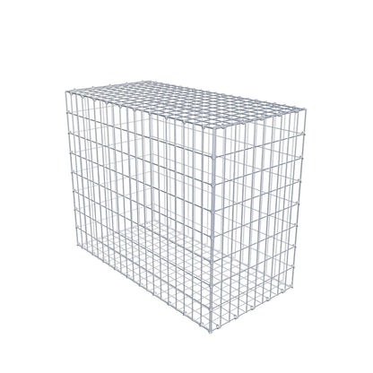 Gabião 100 cm x 80 cm x 50 cm (C x A x P), malhagem 5 cm x 10 cm, anel C