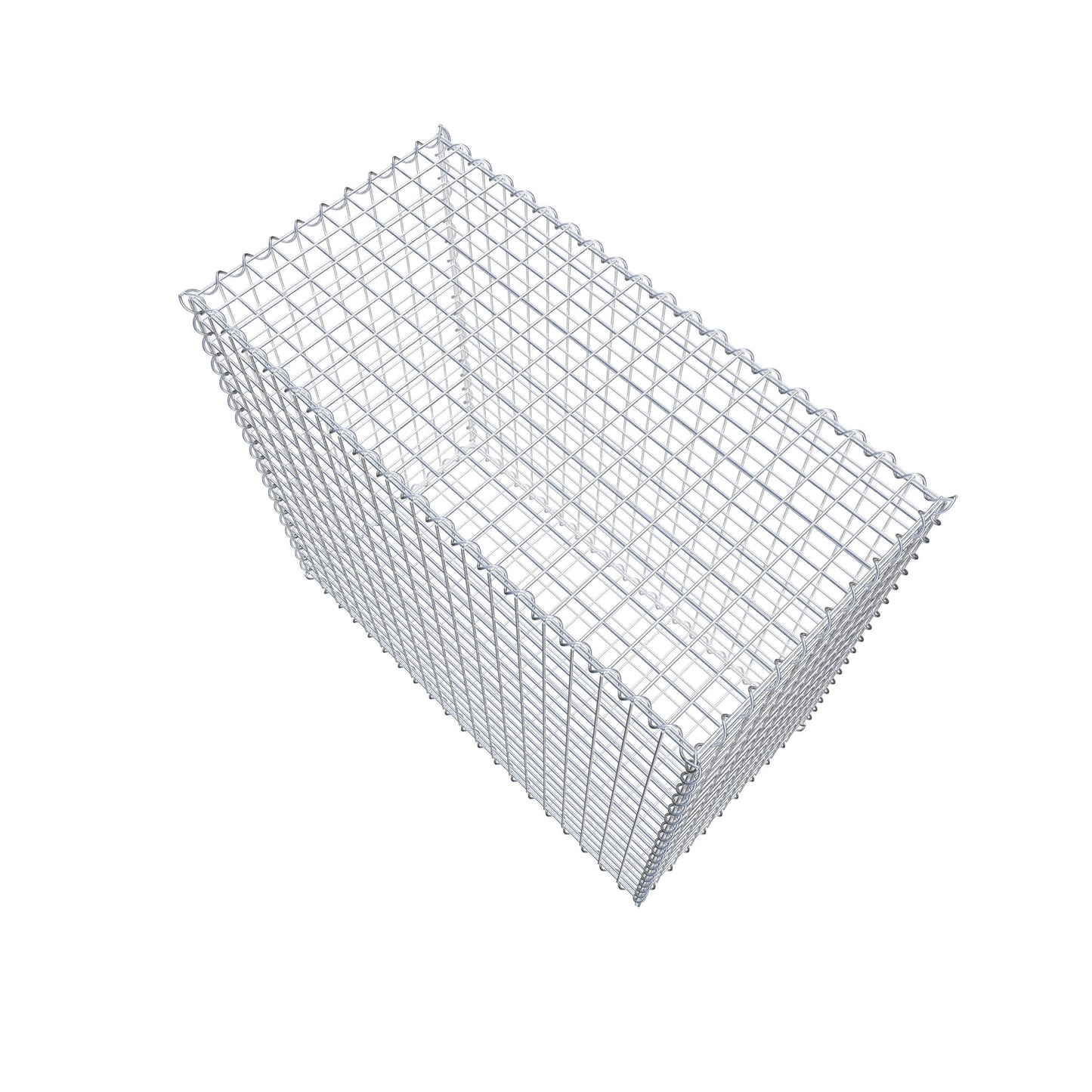 Gabione 100 cm x 90 cm x 50 cm (L x H x T), Maschenweite 5 cm x 5 cm, Spirale