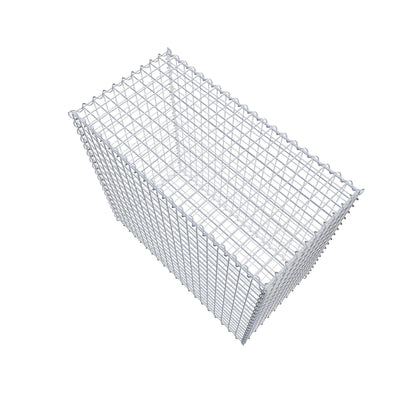 Gabione 100 cm x 90 cm x 50 cm (L x H x T), Maschenweite 5 cm x 5 cm, Spirale