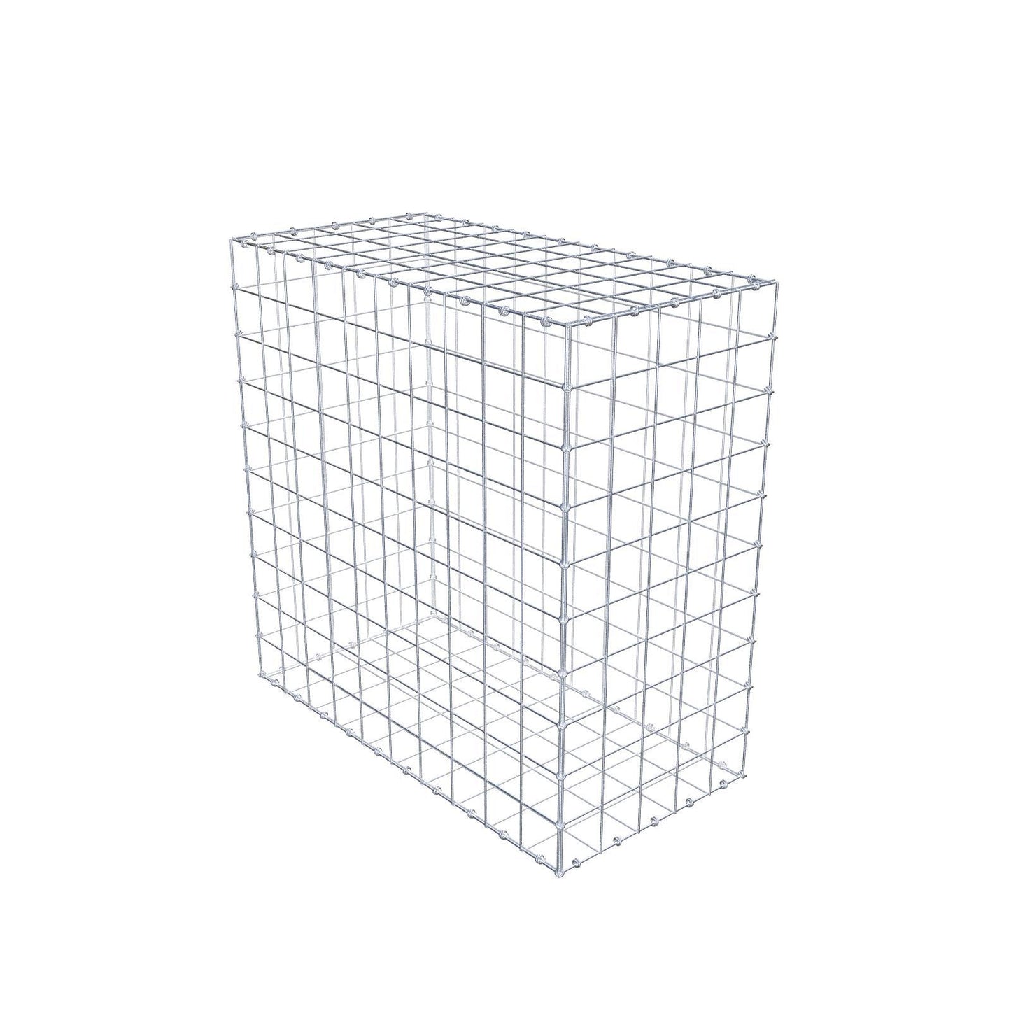 Gabion 100 cm x 100 cm x 50 cm (L x H x D), maskstorlek 10 x 10 cm, spiralring